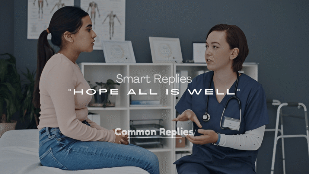 Best Replies to “Hope All Is Well”