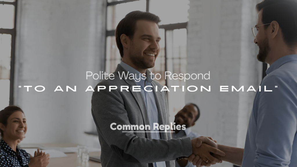 Appreciation Email